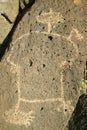 Native American petroglyphs at Petroglyph National Monument, outside Albuquerque, New Mexico Royalty Free Stock Photo