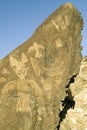 Native American petroglyphs at Petroglyph National Monument, outside Albuquerque, New Mexico Royalty Free Stock Photo