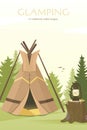 Native American Sioux style tipi. Garden tent or for travelling