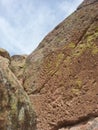 Native American spiral petroglyph Tsankawe New Mexico