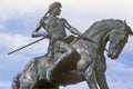 Native American statue in the Mile High City of Denver, Colorado