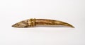 American indian stone knife with antler handle.