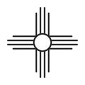 Native American Sun symbol icon Royalty Free Stock Photo