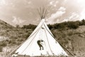 Native American teepee Royalty Free Stock Photo