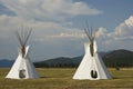 Native American Teepee Village Royalty Free Stock Photo