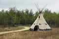 Native American tipi teepee Royalty Free Stock Photo