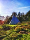 Native American tipi tent Royalty Free Stock Photo