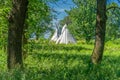 Native American Tipi Tents at Blue Mounds State Park Royalty Free Stock Photo