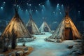 Native American Teepees Royalty Free Stock Photo