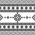 Native American tribal decoration vector illustration. Seamless ethnic pattern with geometric abstract. Royalty Free Stock Photo
