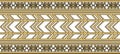 Native American vector gold seamless pattern. Royalty Free Stock Photo