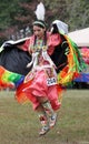 Native American woman dancing