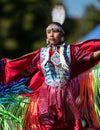 Native American Woman Dancing Royalty Free Stock Photo
