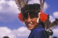 Native American youth in traditional costume for the Corn Dance Ceremony, Santa Clara Pueblo, NM