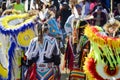 Native Americans in Feather costumes