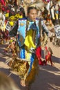 Native Americans in full regalia dancing at Pow wow Royalty Free Stock Photo