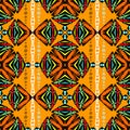 Native aztec style tribal vector seamless pattern. Geometric border ornaments. Abstract background. Colorful free form