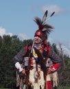 Native Dancer In Costume At Edmonton Heritage Days 2013 Royalty Free Stock Photo