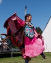 Native Dancer In Costume At Edmonton Heritage Days 2013 Royalty Free Stock Photo