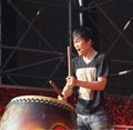 Native Drummer Performs in Taiwan