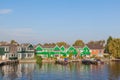 Native dutch colourful house in Zaaneschans, The Netherlands