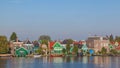 Native dutch colourful house in Zaaneschans, The Netherlands