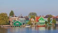 Native dutch colourful house in Zaaneschans, The Netherlands