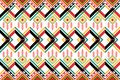 Native fabric patterns, ethnic geometric patterns, red, black, white background, beautiful and sweet Royalty Free Stock Photo