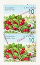 Native Kinnikinnick Plant on Canada Postage of 1990s