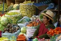 Native market. Urubamba, Peru Royalty Free Stock Photo