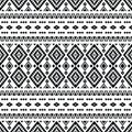 Native mexican seamless ethnic pattern. Folk abstract motif for textile design. Tribal decoration style. Royalty Free Stock Photo