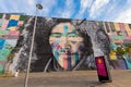 Native People Mural in Rio de Janeiro Royalty Free Stock Photo