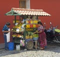 Street food stall. Antigua, Guatemala