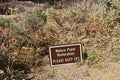 Native Plant Restoration Sign in Black Canyon at Chasm View