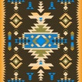 Native Southwest American, Aztec, Navajo seamless pattern Royalty Free Stock Photo