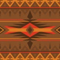 Native Southwest American, Indian, Aztec, Navajo and Pueblo seamless pattern