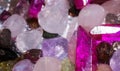 Multi-colored quartz nuggets