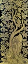 Native Thai gold leaf art