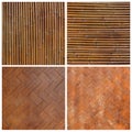 Native Thai style bamboo wall Bamboo pattern Royalty Free Stock Photo