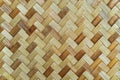 Native Thai style bamboo wall, natural wickerwork Royalty Free Stock Photo