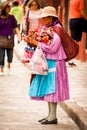 Native traditional vendors at san miguel