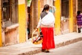 Native traditional vendors at san miguel