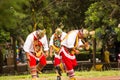 Native tribe mexican voladores de papantla dancing playing