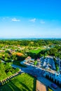 Native village with car parking in Chiang Rai province Royalty Free Stock Photo