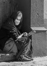 Native Woman in San Miguel de Allende Mexico Doorway