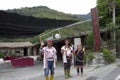 Natives in Taitung saying farewell to tourists