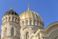 The Nativity of Christ Cathedral in Riga, Latvia. Byzantine-styled Orthodox cathedral, the largest in the Baltic region Royalty Free Stock Photo