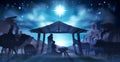 Nativity Christmas Scene Royalty Free Stock Photo