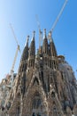 Nativity facade of the Basilica and Expiatory Church Royalty Free Stock Photo