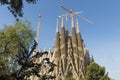 Nativity facade of La Sagrada Familia - the impressive cathedral Royalty Free Stock Photo